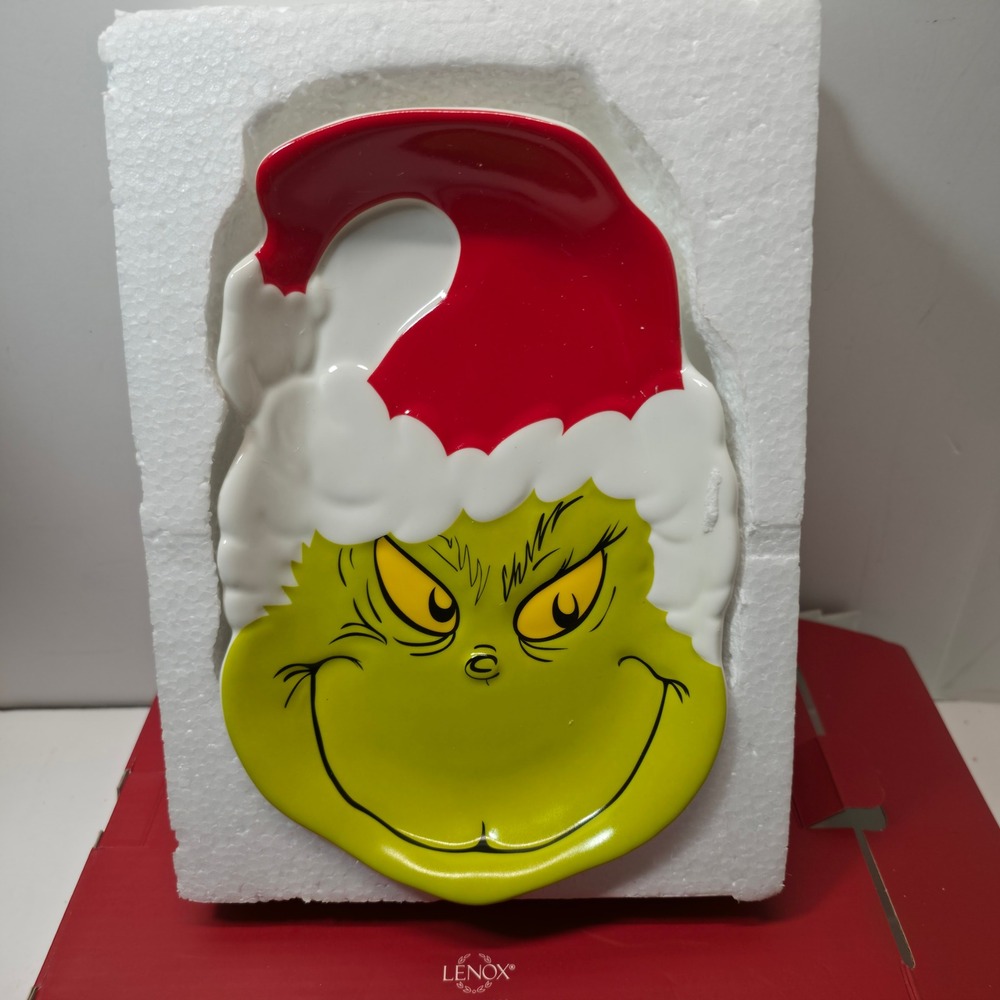 Lenox Merry Grinchmas Candy Dish 8.5 in New Christmas Holiday Decor
